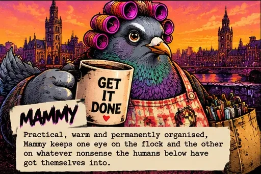 Illustration of Mammy in Glasgow